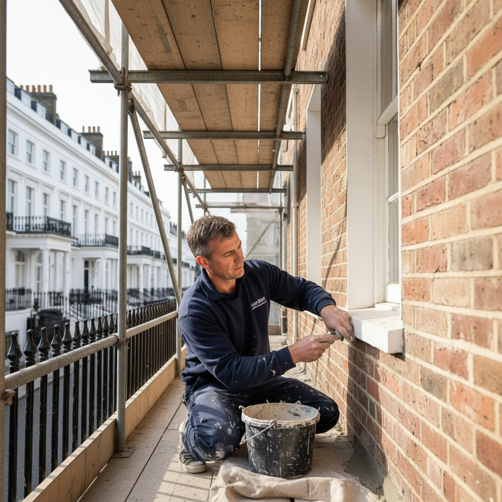 Brick Repointing & Lime Mortar for Belgravia Townhouses - Period Properties in London by coreMaint