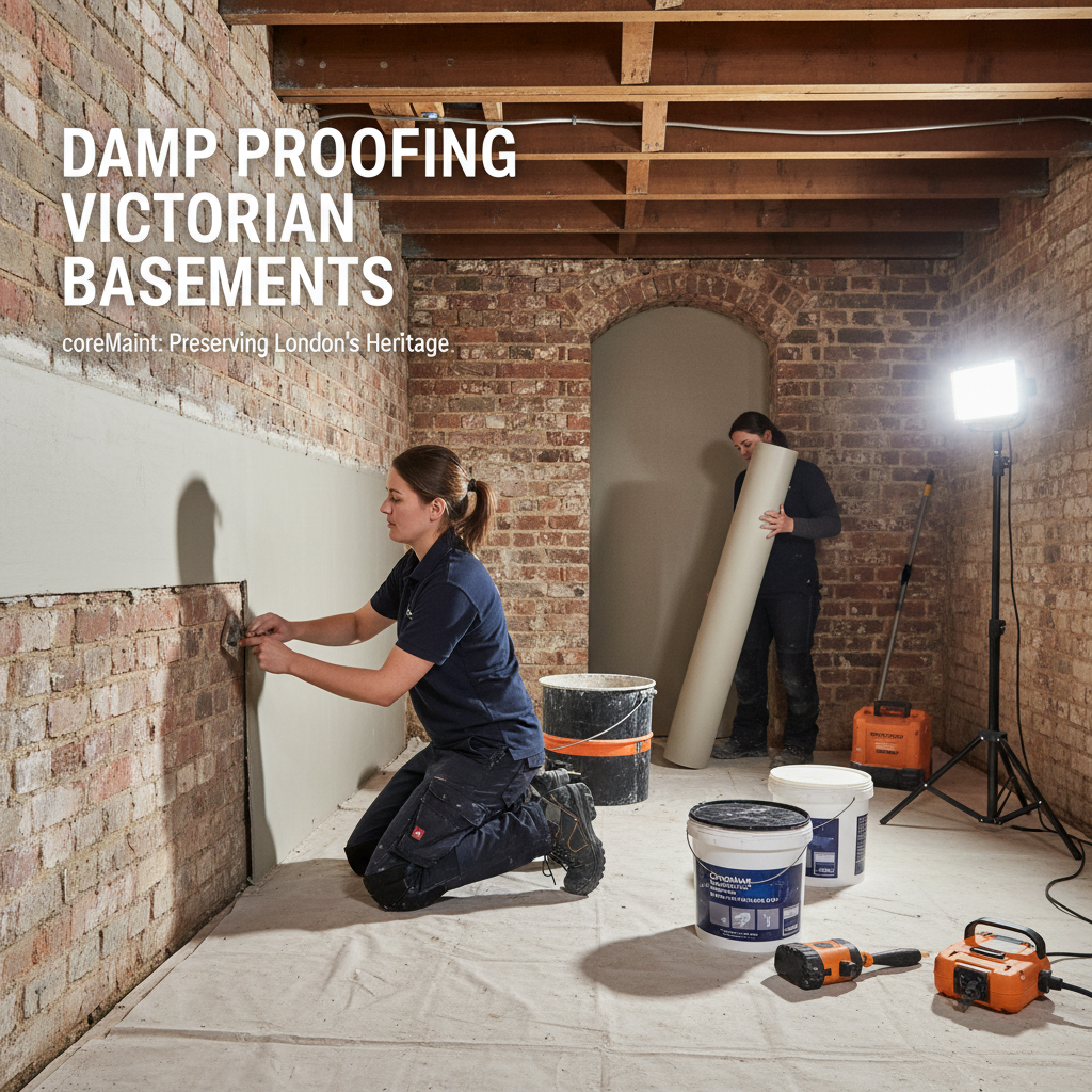 Damp Proofing Victorian Basements | Greenwich & London - property maintenance London by coreMaint