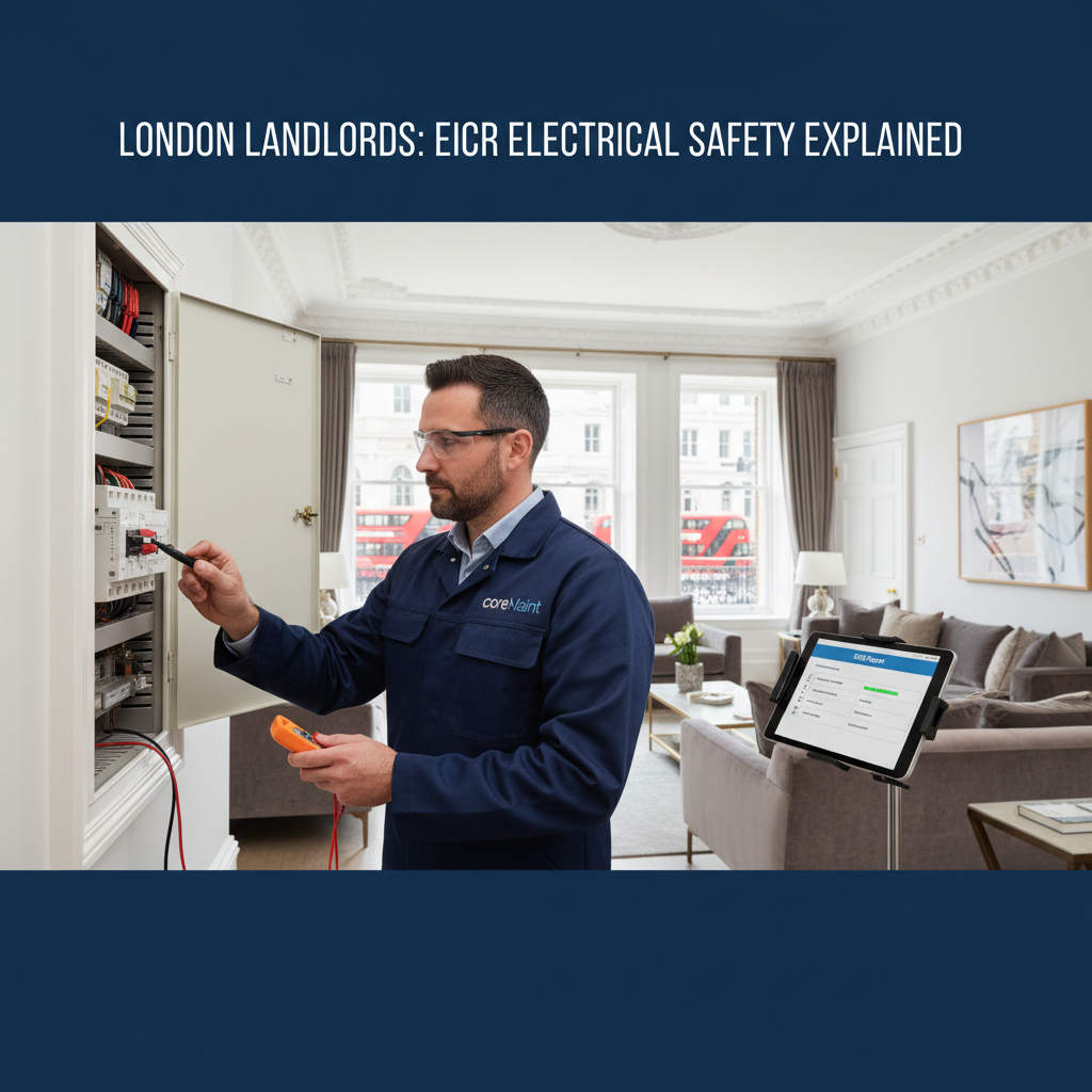EICR Electrical Safety Guide for London Landlords - property maintenance London by coreMaint