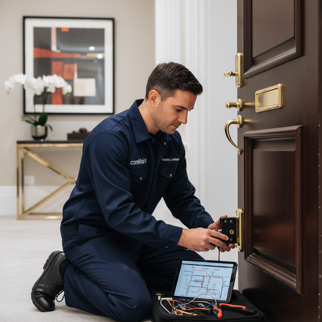 Emergency Locksmith & Security Upgrades in Chelsea - property maintenance London by coreMaint