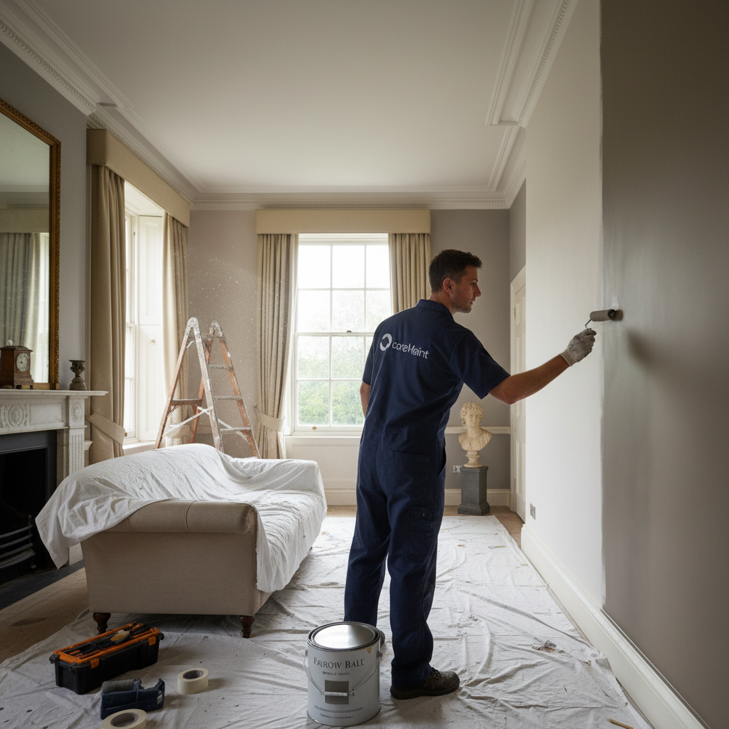 Farrow & Ball Finishes for Kensington Townhouses - Painting & Decorating in London by coreMaint