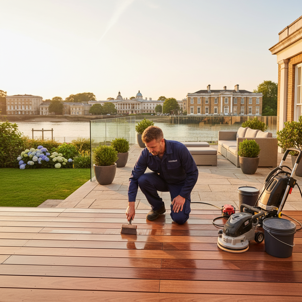 Garden Decking & Patio Maintenance in Greenwich, London - property maintenance London by coreMaint