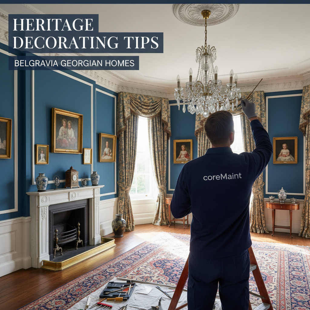 Heritage Decorating Tips for Belgravia Georgian Homes - Painting & Decorating in London by coreMaint