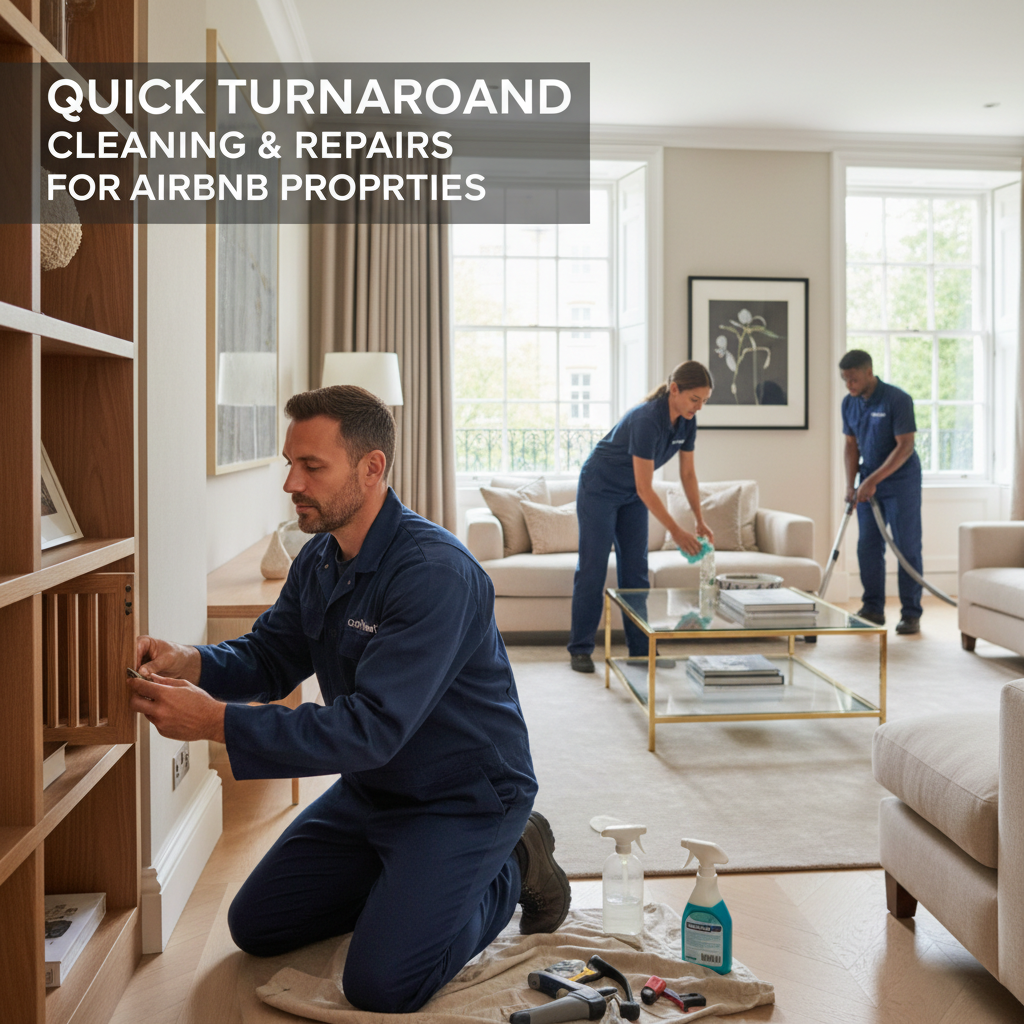 Quick Airbnb Cleaning & Repairs London | Short-Let Management - property maintenance London by coreMaint