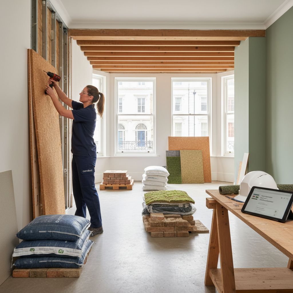 Sustainable Building Materials for London Refurbishments - property maintenance London by coreMaint
