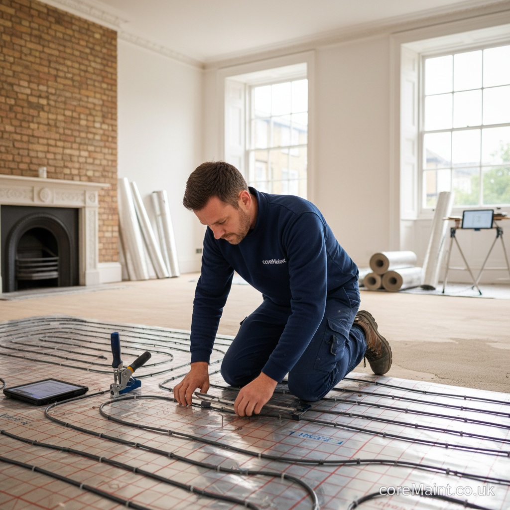 Underfloor Heating Installation Costs London | Price Guide - property maintenance London by coreMaint